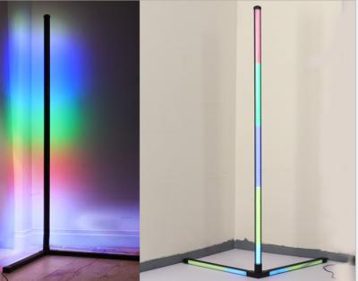 China 140cm Multicolor Luxury Modern Led Luminous Light Automatic Body Nordic Modern Standing Tripod Stand Corner Floor Lamp RGB Remote Control for sale