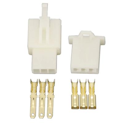 China PBT/PA66 3 Pin Electric Male Female Connectors, waterproof connector, auto connector for sale