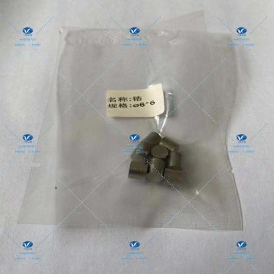 China 6*6 Vacuum Packaging Zirconium Evaporation Pellets for sale