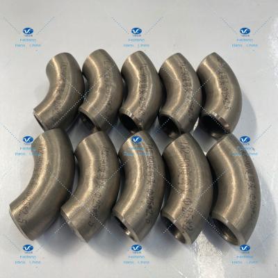 China Feiteng 25OD*2.5 Titanium Seamless Pipe Elbow for sale