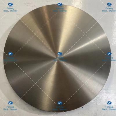 China Nonmagnetic Titanium Discs Gr12 ATSM B381 Titanium Round Plate for sale