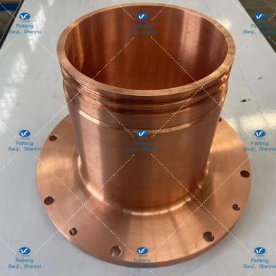 China Cold Working Crucible T2 Copper Target 99.97% Good Weldability for sale