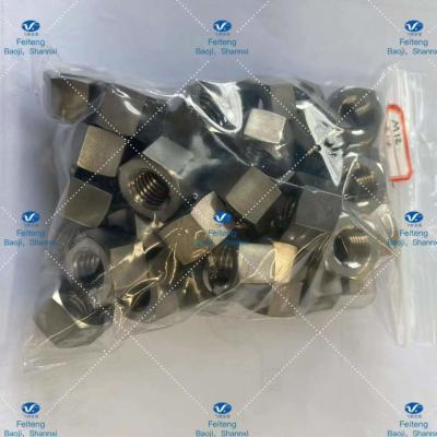 China TC4 M12 Hexagonal Nut Titanium Fasteners Reusable With Fine Tooth for sale