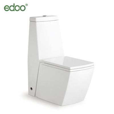 China New Design Double-Flow Pattern Square Washdown One Piece Toilet Exclusive Design China Supplier Chaozhou Edoo for sale