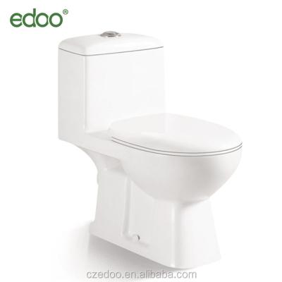 China Double-Flow Cheap One Piece Washdown Toilet Middle East / Indian Design With Built-in Bidet Bathroom Sanitaryware for sale