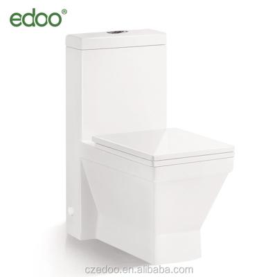 China Double-Flow Square Design Toilet Bowl Clip White Color 300mm Wc Water Saving Spray Siphonic One-Piece Toilet Sanitary Ware for sale