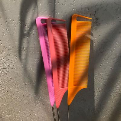 China Salon Precision Starter Comb Carbon Rat Tail Private Label Anti-Static Carbon Comb for sale