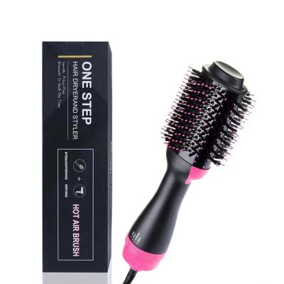 China Outer 3 in 1 Hair Dryer Brush Straightener Hot Blow Volumizer Step Volumizer Professional Airbrush Curling Iron Hair Styler Comb for sale