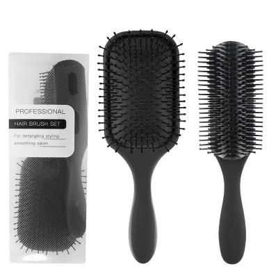 China Salon Barber Styling Cutting Tools Men Anti-Static 9 Rows Hair Sweep Comb Hairdressing Scalp Massager for sale