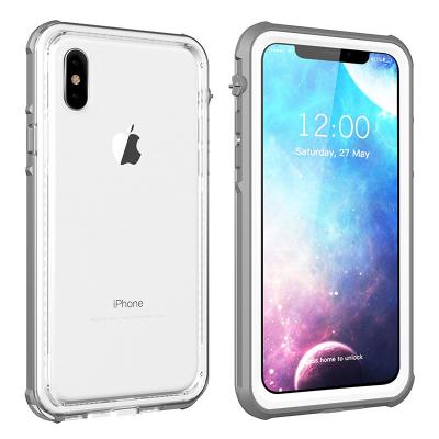 China Snowproof Waterproof Shockproof Cell Phone Dustproof Case For iPhone X IP68 Snowproof Transparent Waterproof Shockproof Case For iPhone X Slim Case For iphone X for sale