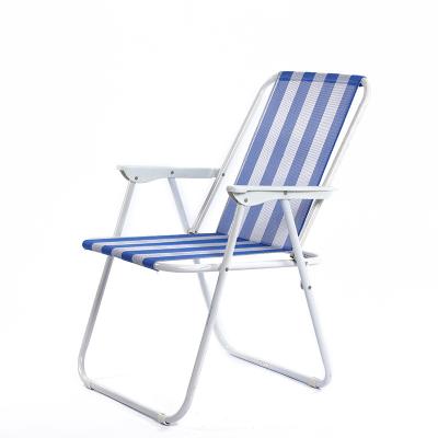 China Modern Wholesale Outdoor Cloth Camping Oxford Tube Iron Lounge Portable Beach Chair for sale