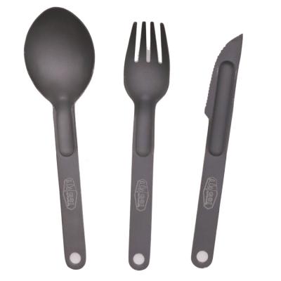 China Sustainable Travel Picnic Outdoor Camping Hiking BBQ Fishing New Style Cutlery Utensil Set Portable Outdoor Cutlery for sale