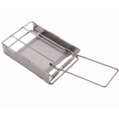 China Folding Handheld Outdoor Camping Stainless Steel Portable Portable Camping Toaster for sale