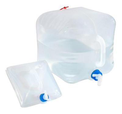 China Foldable Outdoor Water Storage and Portable Transparent Outdoor Sports Camping Raising Collapsible Water Carrier Container with Faucet for sale