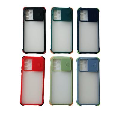 China Manufacturer Shockproof Wholesale Transparent Case Push Back Window Cover For SAM A32 Phone Case for sale