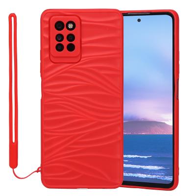 China Shockproof For Phone A57 Case TPU Ripple Computer Material Design Silicone Anti-collision Sensitive Feeling Back Above High Quality for sale