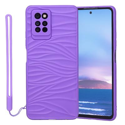 China SAM A50S Ripple Silicone Phone Cover SAM A50S Anti-fall Shockproof Anti-drop TPU+SILICONE Phone Case Manufacturer for sale