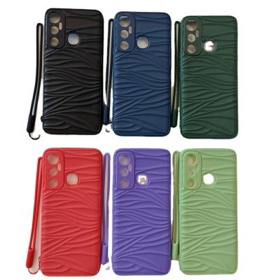 China Shockproof For TECNO POP5PRO Phone Case Ripple Silicone Accessories Anti-drop TPU+SILICONE Phone Case Suitable for sale