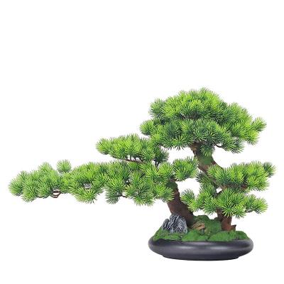 China Decorative Artificial Tree Decoration Potted Plants For Zen Garden Pine Bonsai Plant Desktop for sale