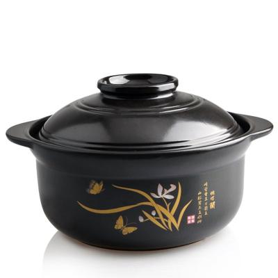 China Sustainable Enameled Ceramic Soup Pot Stew Pot Casserole Cookware Enamel Cooking Pot for sale