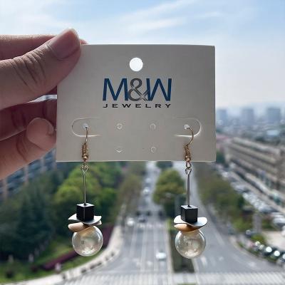 China Female fashion jewelry pearl casual/sporty promotion drop dangle earrings jewelry ear hook drop dangle earrings for sale