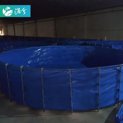 China Economic aquaculture and environmental friendly canvas fish pond recycling water culture to recycle aquaculture system for sale