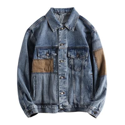 China Waterproof 2022 Trendsetting Youth Denim Jacket Patches For Men for sale