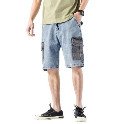 China 2022 Viable Stylish Cargo Plus Size Loose Elastic Men's Jeans Stretch Denim Cotton Men's Shorts for sale