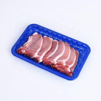 China Customized Disposable Disposable Frozen Food Packaging Blister PET pp Chicken Meat Plastic Food Tray for sale