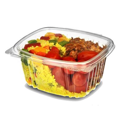 China Food factory 125ml 250ML 375ml 500ml 750ml PET pp blister packaging container salad food packaging tray for sale