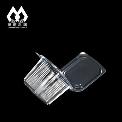 China Biodegradable Disposable Clear Plastic PP Food Grade Rectangle Salad Box for sale