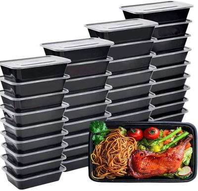 China 750ML / CLASSIC 26 Ounce Microwavable Food Containers With Lids Disposable Plastic Bento Boxes BPA Free Food Bowls for sale