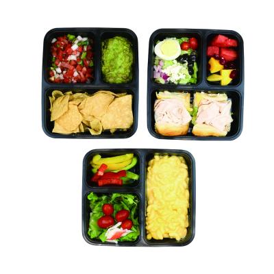 China Food storage/take away factory price disposable food plastic food container microwave hot sale plastic lunch box with lids for sale