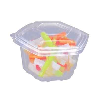 China Eco-friendly PP Plastic Clamshell Salad Container Food Storage Container Fruit Container With Free Samples for sale