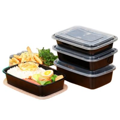 China Disposable Catering Food Storage Bowls Meal Prep Plastic Microwavable Disposable Containers for sale