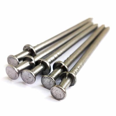 China Double Head Strong Antirust Nails Finishing Polished Galvanized Scaffold Duplex Sharp Nails for sale