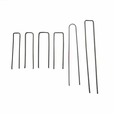 China Wholesale Flat Garden Stainless Steel U Type Turf Clip Pegs for sale