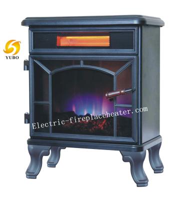 China High Efficiency Heating Desktop Electric Fireplace With Halogen Tube 1200W for sale