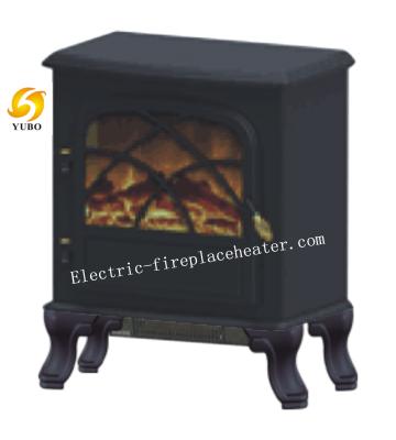 China Free Standing European Style Fireplace Heater With Two Heating Power 1500W for sale