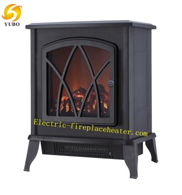 China Decorative Free Standing Electric Fireplace 2000W , Small Size Electric Stove for sale