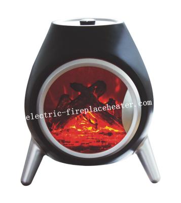 China Luxury Floor Standing Electralog Portable Electric Fireplace Stove For Home / Office for sale