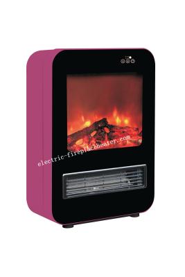 China Pink Custom Made Free Standing Electric Fireplace With Touch Screen 20-30m2 for sale