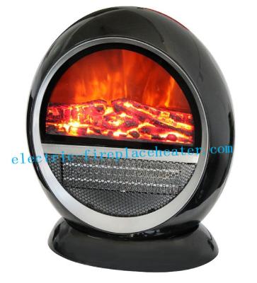 China Contemporary Circle PTC Rotating Fireplace Stove Heater With Overheat Protection for sale