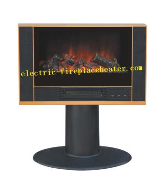 China High Efficiency Black Free Standing Electric Fireplace Stove 900W / 1800W for sale