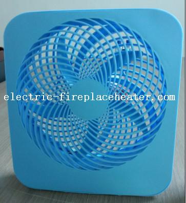 China Blue Desktop ABS 2 Speed Square Electric Fan 110V / 220V 50Hz / 60Hz for sale