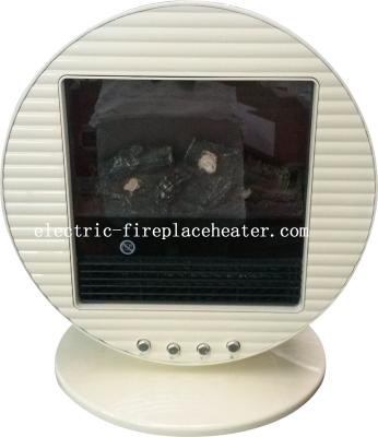 China Round Rotating Pleasant Hearth Electric Fireplace Stove With Wavy panel for sale