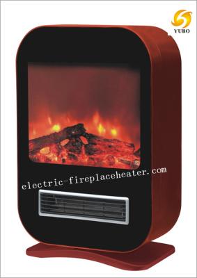 China Contemporary Home Hardware Electric Fireplaces Black / Red Electric Fireplace Stove for sale