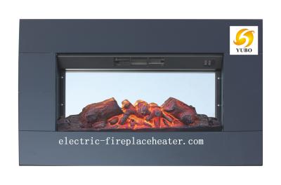 China Living Room Log flame Effect Remote Control Electric Fireplace With Mirror Plate for sale