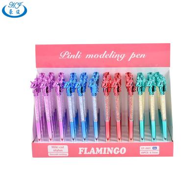 China Senior Cartoon Chef Cartoon Pen Crystal Pen Cute UV Metallic Pen With Display Box for sale