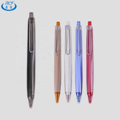 China Normal Metal Clip Double Action Click Ball Design Trackball Pen 0.5mm Gel Ink Pen Office Sign Pen for sale